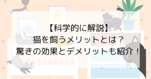【科学的に解説】猫を飼うメリットとは？驚きの効果とデメリットも紹介！